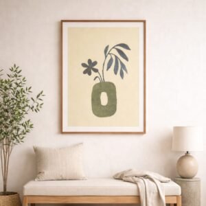 Textured Vase Canvas Artwork