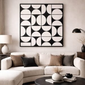Luxury Geometric Acrylic Canvas Art